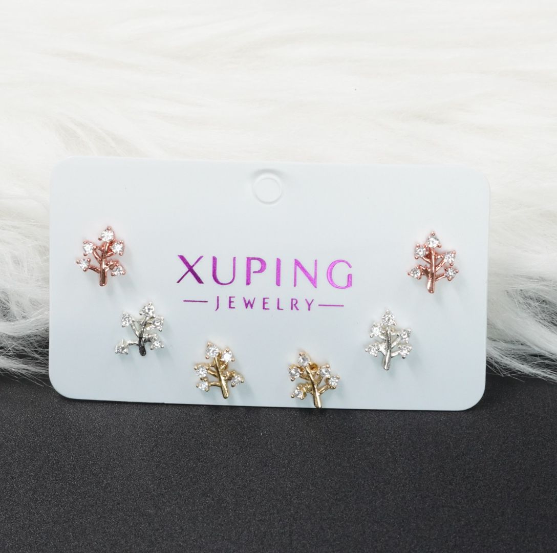 TOPO TRIO RODIO TREBOL 3 OROS